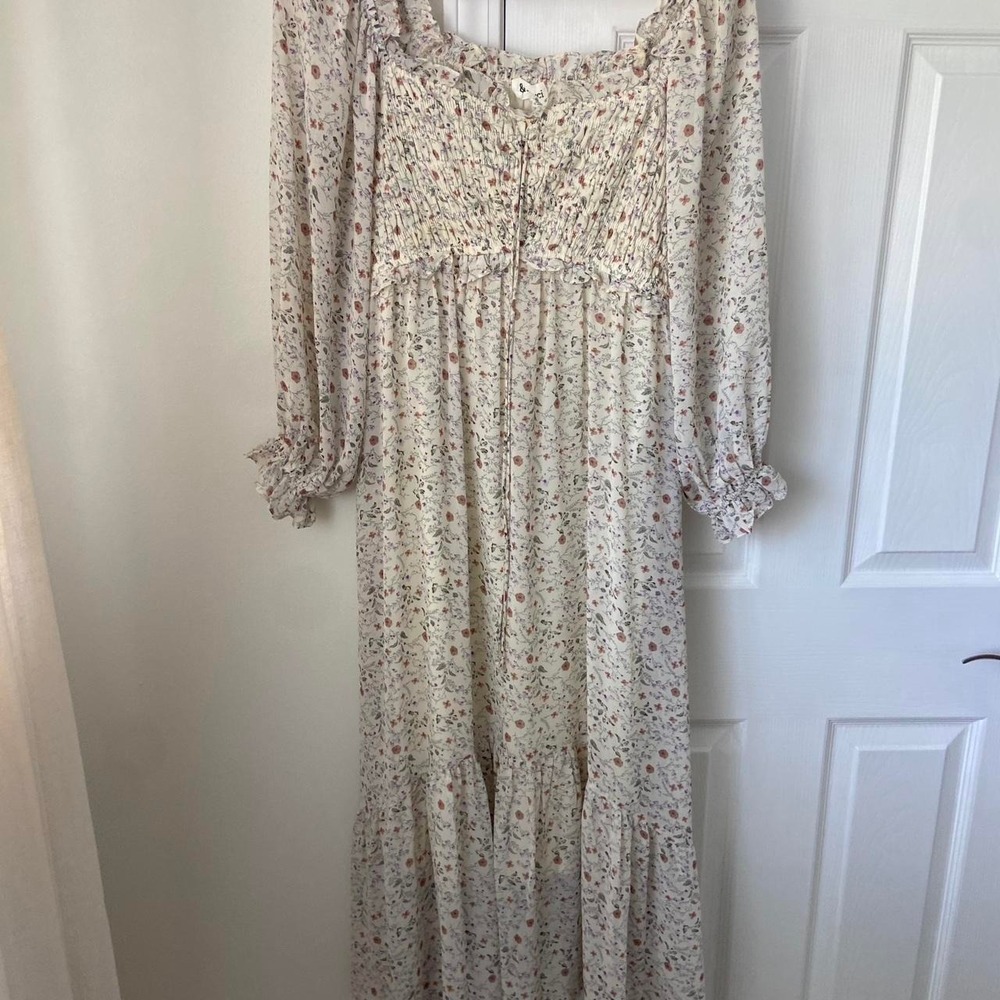 pinkblush maternity midi dress ditsy floral